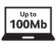 Up to 100Mb