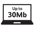 Up to 30Mb