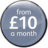 From &pound;10 a month