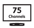 75 channels