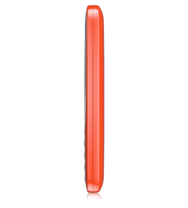 Side view of Nokia 3310 Warm Red phone